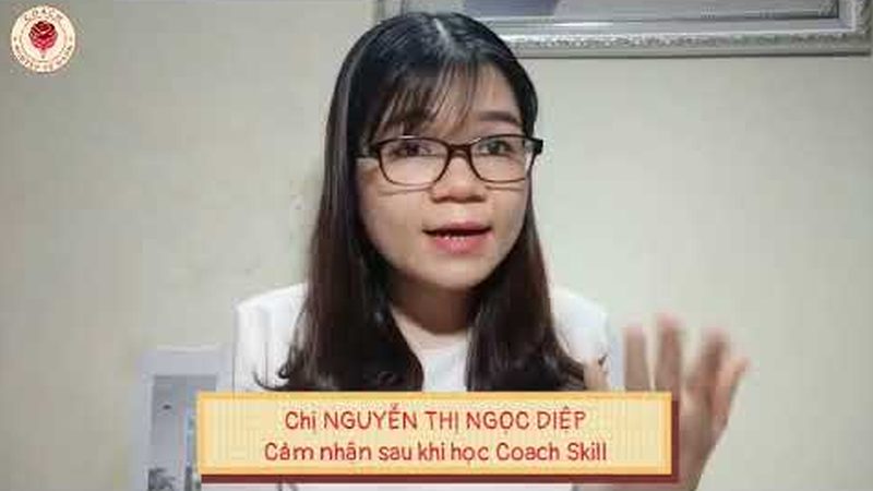 Chị Nguyễn Thị Ngọc Diệp chia sẻ cảm nhận sau khóa Coach Skill